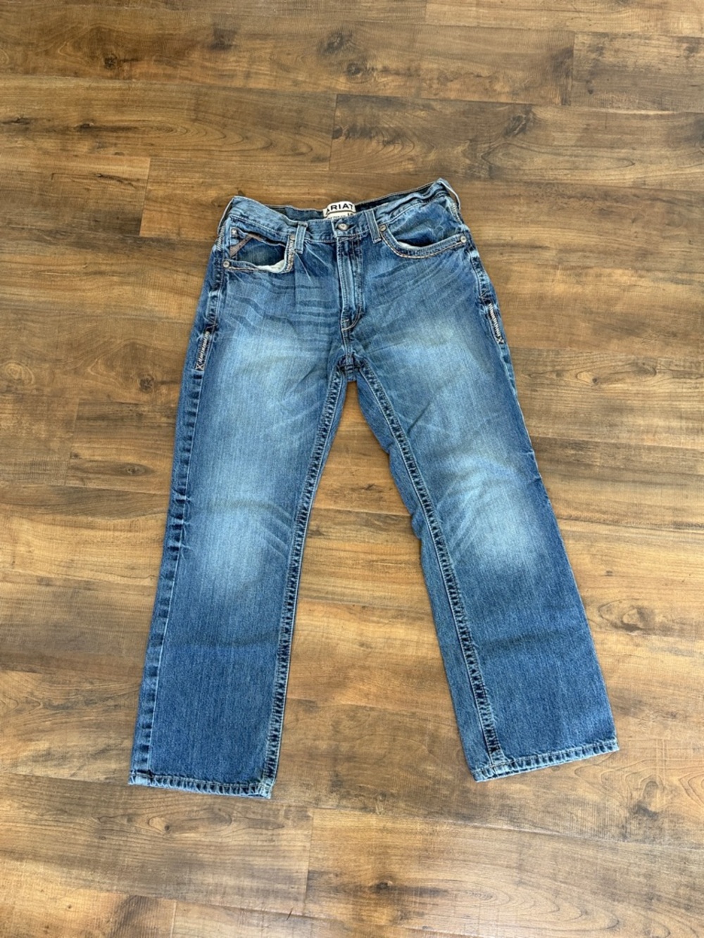 Ariat Men's Medium Blue Relaxed Fit Jeans